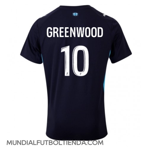 Camiseta Olympique de Marseille Mason Greenwood #10 Segunda Equipación Replica 2025-26 mangas cortas